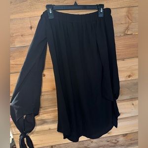 Black off the shoulder dress
